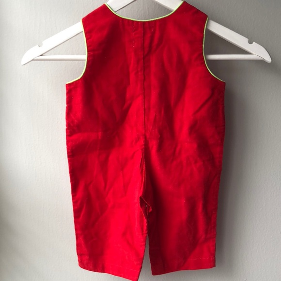Sleeveless Mud Pie Baby Red Corduroy - Picture 2 of 5